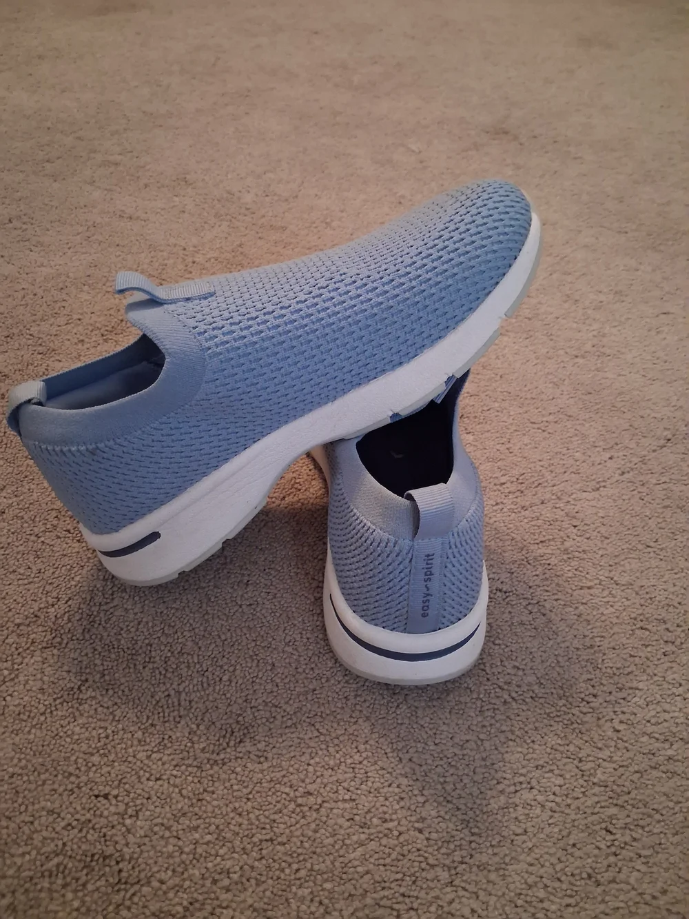 Easy Spirit Light Blue Slip-On Women's Sneakers
